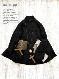HALLELUJAH／8, Chemise de Baptême（Model 1920’s）クリスチャンブラウス・black