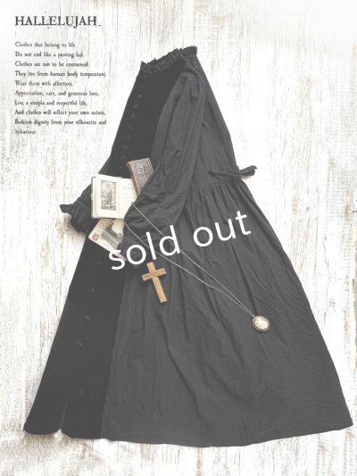 画像1: HALLELUJAH／4, Jeune paysanne 農民の少女服・black/black