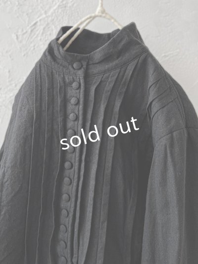 画像6: HALLELUJAH／8, Chemise de Baptême（Model 1920’s）クリスチャンブラウス・black