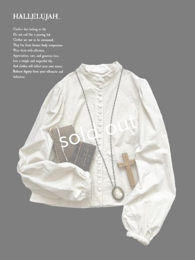 画像2: HALLELUJAH／5, Victorian Chemise ヴィクトリア時代ブラウス・off-white