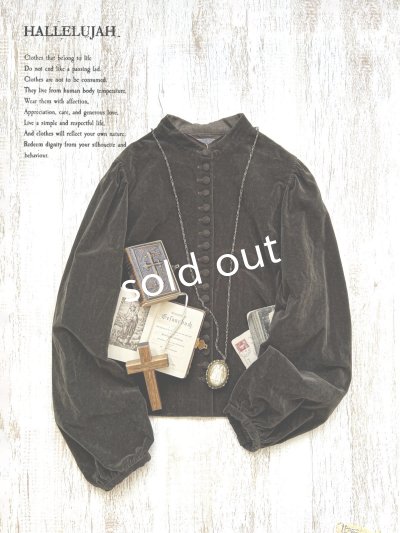画像1: HALLELUJAH／5, Victorian Chemise ヴィクトリア時代ブラウス・chocolate