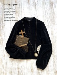 HALLELUJAH／5, Victorian Chemise ヴィクトリア時代ブラウス・black