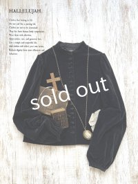 HALLELUJAH／5, Victorian Chemise ヴィクトリア時代ブラウス・black