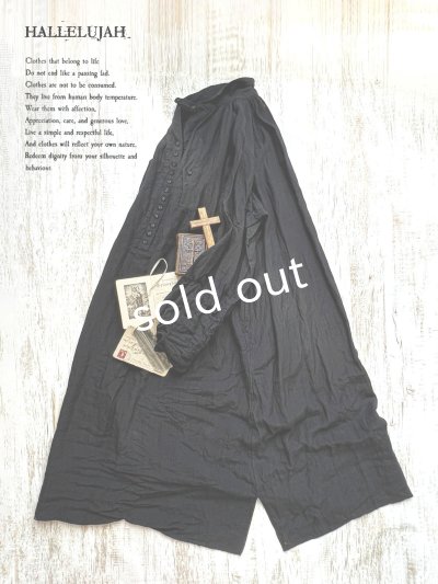 画像2: HALLELUJAH／9, Robe de Berger（Réplique 1890’s）羊飼いの服 レプリカ・black