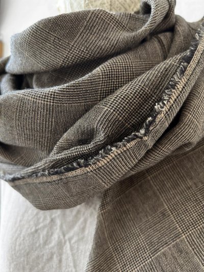 画像5: SO／大判ストール・ベージュグレンチェック