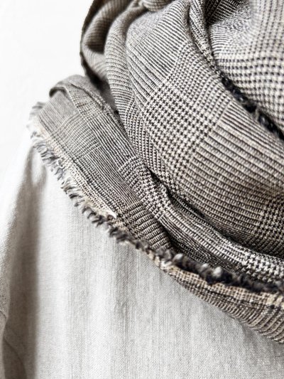 画像6: SO／大判ストール・ベージュグレンチェック