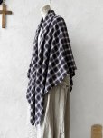 画像4: SO／大判ストール・ネイビーオンブレチェック