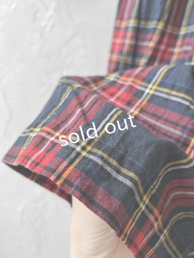 画像4: Avenue／ギャザースカート・ネイビーチェック