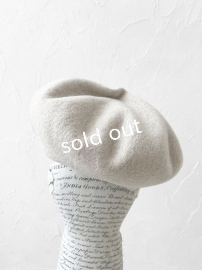 画像4: sleep slope/大きなホイップベレー・アイボリー