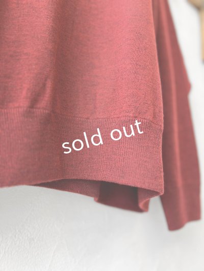 画像3: SO／ワイドラグランニットプルオーバー・ボルドー