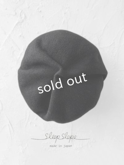 画像5: sleep slope/大きなホイップベレー・ブラック