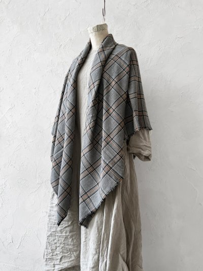 画像4: SO／大判ストール・ブラウングレンチェック