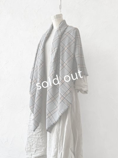 画像4: SO／大判ストール・ブラウングレンチェック