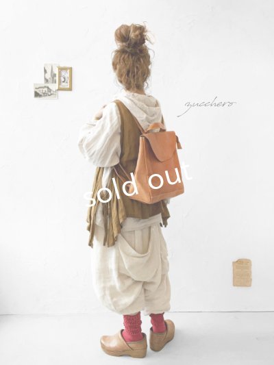 画像2: zucchero/本革ステッチリュック