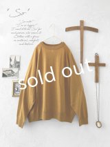 SO／ワイドラグランニットプルオーバー・キャメル