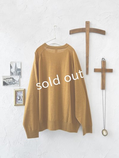 画像6: SO／ワイドラグランニットプルオーバー・キャメル