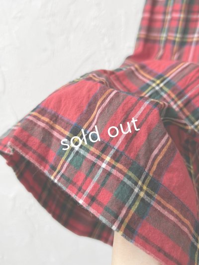 画像5: Avenue／ギャザースカート・赤チェック