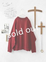 SO／ワイドラグランニットプルオーバー・ボルドー