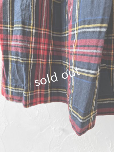 画像3: Avenue／ギャザースカート・ネイビーチェック