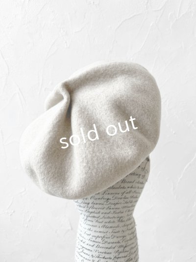 画像3: sleep slope/大きなホイップベレー・アイボリー