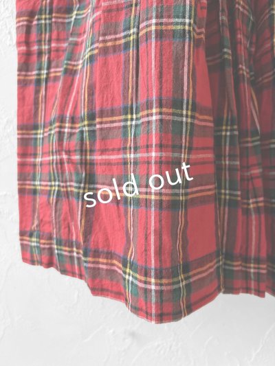 画像4: Avenue／ギャザースカート・赤チェック