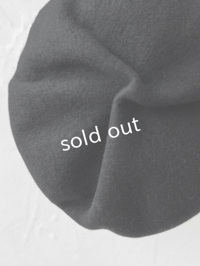 画像2: sleep slope/大きなホイップベレー・ブラック