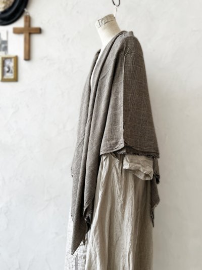 画像3: SO／大判ストール・ベージュグレンチェック