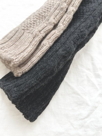 画像5:  H FOOTWEAR WOOL／ゆるあみケーブルソックス・ロング