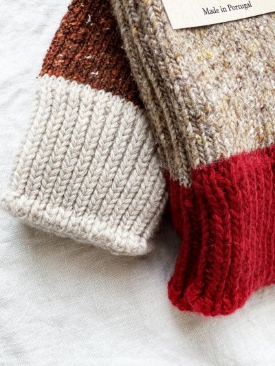 画像4:  H FOOTWEAR WOOL／バイカラーネップソックス