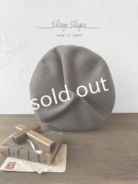 sleep slope/大きなホイップベレー・モカ