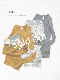 SO/ランダムテレコ長袖カットソー