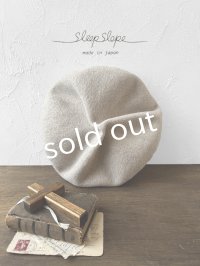 sleep slope/大きなホイップベレー・アイボリー