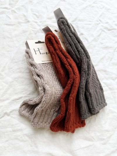 画像2:  H FOOTWEAR WOOL／ゆるあみケーブルソックス・ミドル
