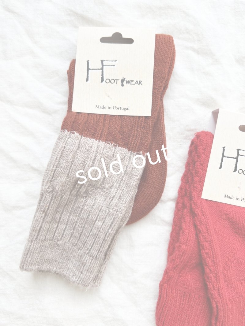 画像3:  H FOOTWEAR WOOL／赤ソックス (3)