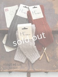  H FOOTWEAR WOOL／ゆるあみケーブルソックス・ミドル