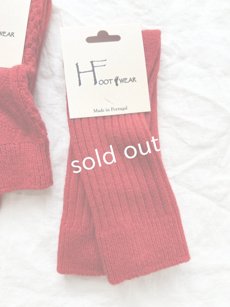画像5:  H FOOTWEAR WOOL／赤ソックス (5)