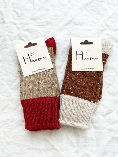 画像2:  H FOOTWEAR WOOL／バイカラーネップソックス