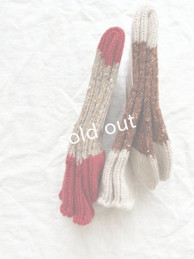 画像5:  H FOOTWEAR WOOL／バイカラーネップソックス