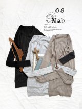 08mab/リブクルーネックカットソー