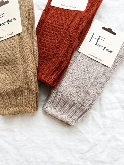 画像3:  H FOOTWEAR WOOL／ゆるあみケーブルソックス・ショート