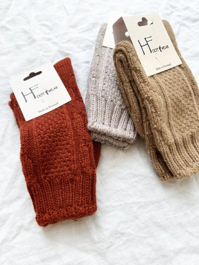 画像6:  H FOOTWEAR WOOL／ゆるあみケーブルソックス・ショート