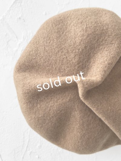 画像2: sleep slope/大きなホイップベレー・キャメル