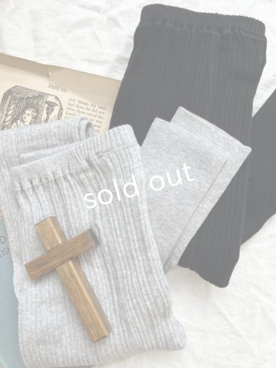 画像2: 08mab/コットンリブレギンス