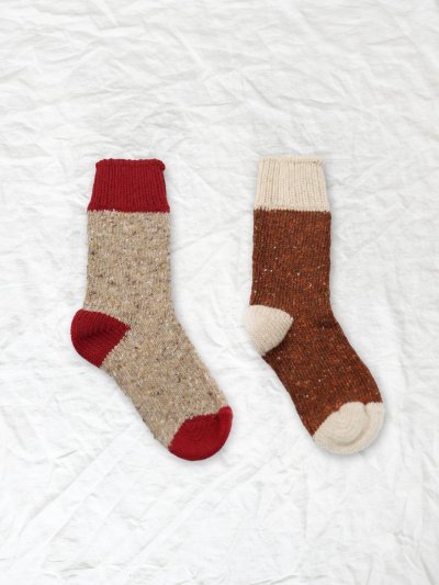 画像6:  H FOOTWEAR WOOL／バイカラーネップソックス