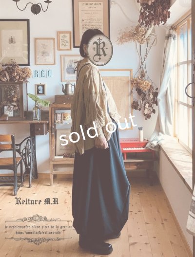 画像1: Reliure／2wayショルダースカート・formal black