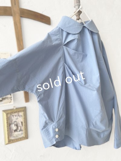 画像10: Reliure／丸襟ブラウス・Blue