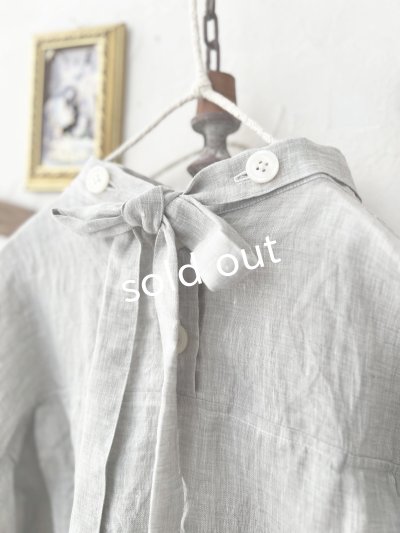 画像10: Reliure／パフスリーブカフスブラウス・light gray