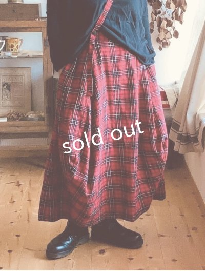 画像5: Reliure／2wayショルダースカート・red check