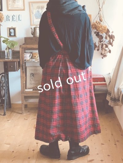 画像4: Reliure／2wayショルダースカート・red check