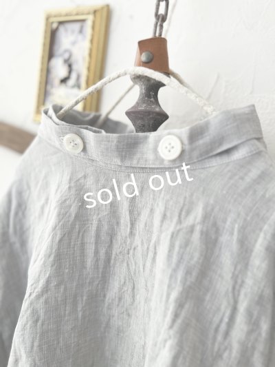 画像3: Reliure／パフスリーブカフスブラウス・light gray